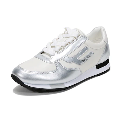 (W) BALLY Fashion Casual Sneaker 'White Silver'