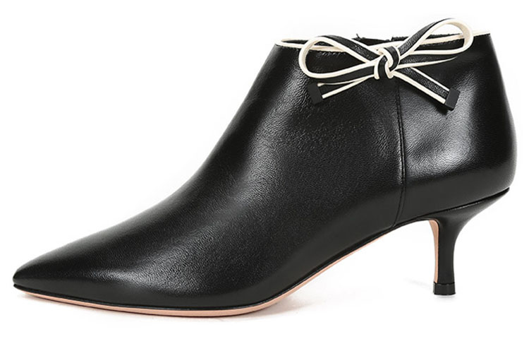 (W) BALLY Fashion Pointed High Heel 'Black Sheepskin'