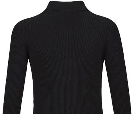 (W) BALLY FW23 黑色刺繡純色拉鍊針織開衫. 6305209 Sizing (W) BALLY FW23 黑色刺繡純色拉鍊針織開衫. 6305209