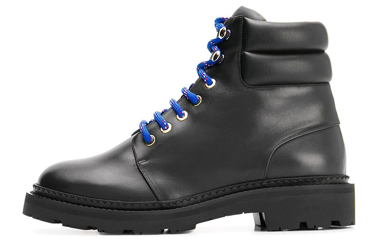 (Women) BALLY Ganya Leather Boots 'Black Lace-Up' 6231645