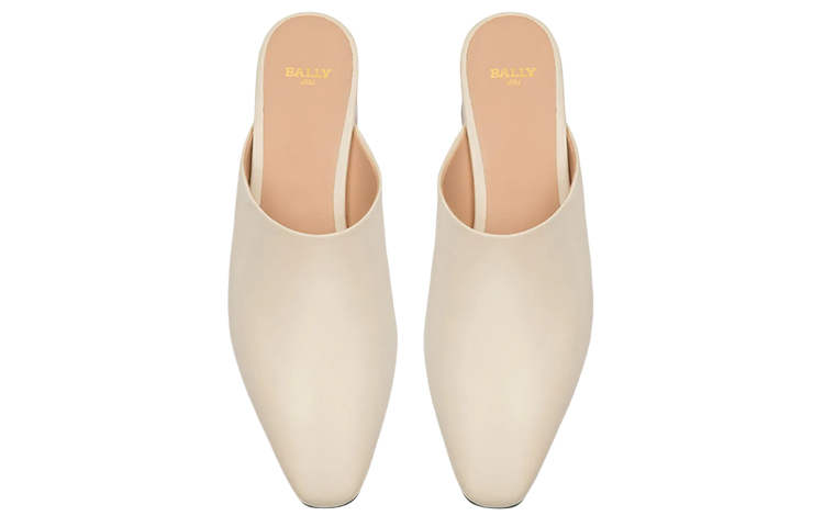 (W) BALLY Genny Leather Mules 'Bone White' 圖 2