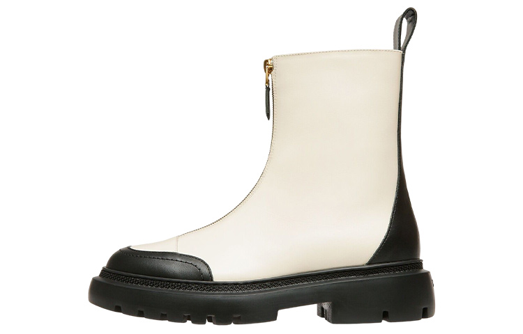 (W) BALLY Giuli Boot 'Beige Leather Zip'
