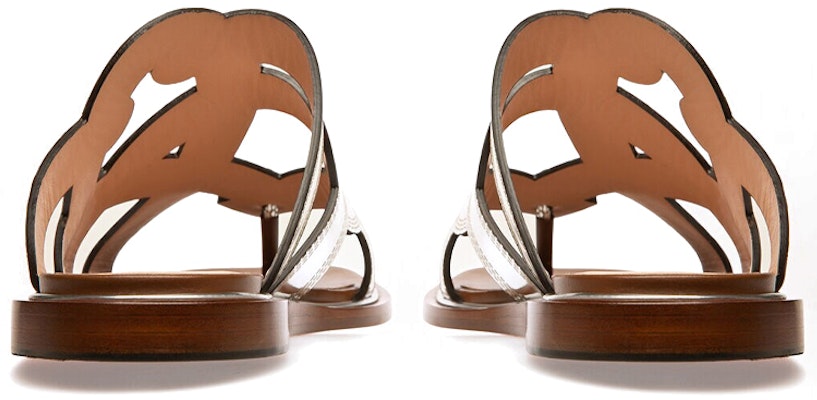(W) BALLY Glada 'Sandalias Planas de Cuero Plateado' 6300244 Lookbook (W) BALLY Glada 'Sandalias Planas de Cuero Plateado' 6300244