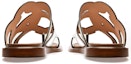 Shop (W) BALLY Glada 'Sandal Flat Kulit Perak' 6300244
