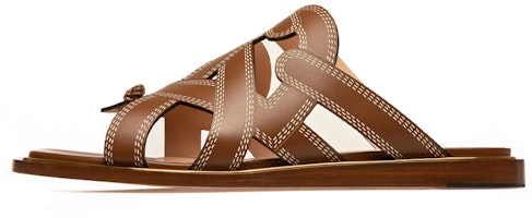 (Women) BALLY Glada 'Tan Leather Flat Sandal' 6300115 (Women) BALLY Glada 'Tan Leather Flat Sandal' 6300115