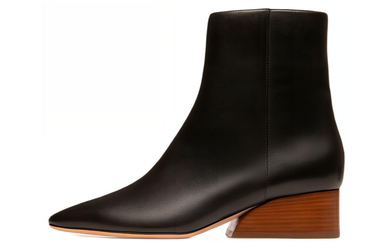 (Women) BALLY Glenda 'Black Leather Heeled Boot' 6300513