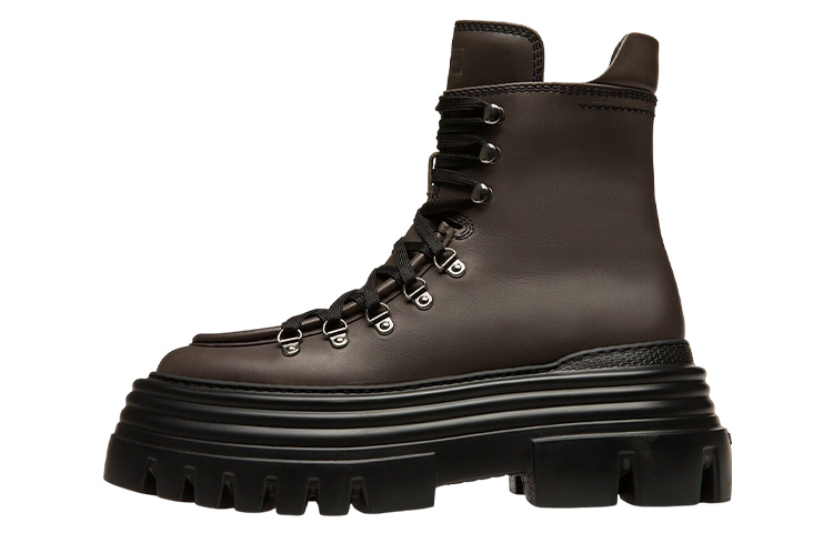 (Women) BALLY Graciella 'Brown Leather Lace-Up Ankle Boot' 6301650