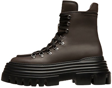 (W) BALLY Graciella 'Sepatu Bot Kulit Coklat Tali Ankle' 6301650 Buy (W) BALLY Graciella 'Sepatu Bot Kulit Coklat Tali Ankle' 6301650