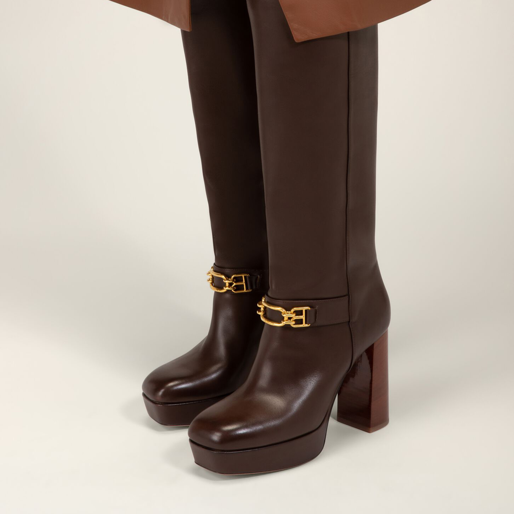 Purchase (W) BALLY 高帮靴 '时尚棕色皮革' 6239451