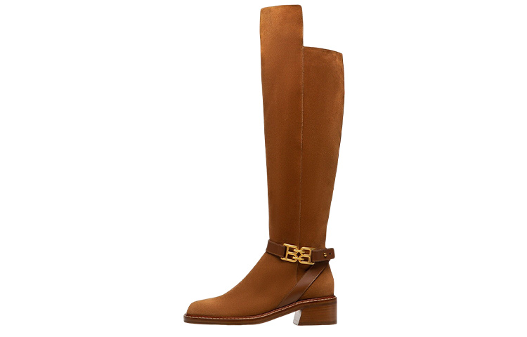 (W) BALLY High-Top Fashion Boots 'Brown Velvet'