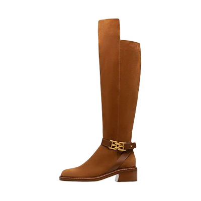 (W) BALLY High-Top Fashion Boots 'Brown Velvet'