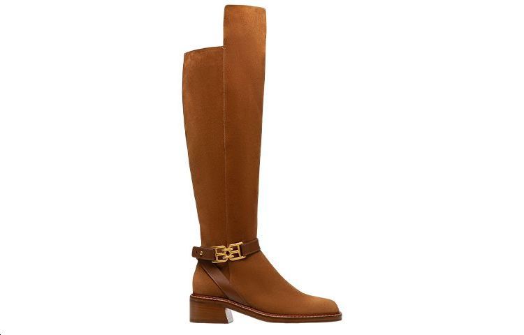 (W) BALLY High-Top Fashion Boots 'Brown Velvet' 圖 2