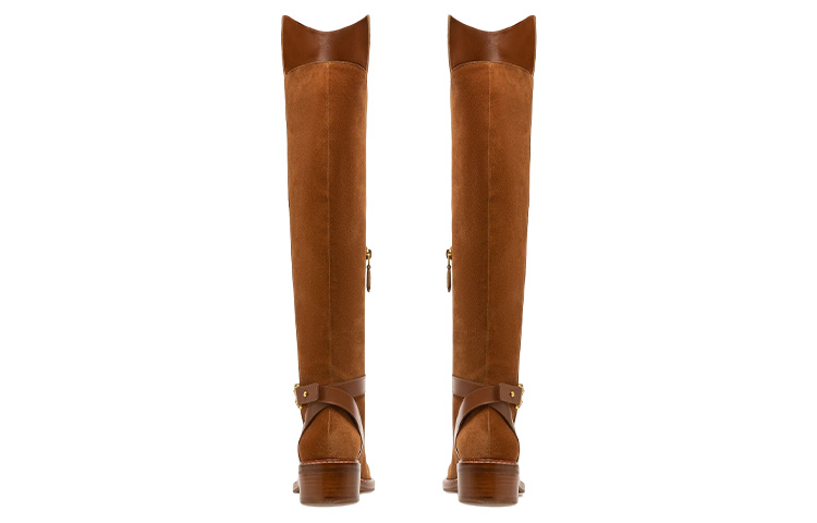 (W) BALLY High-Top Fashion Boots 'Brown Velvet' 圖 4