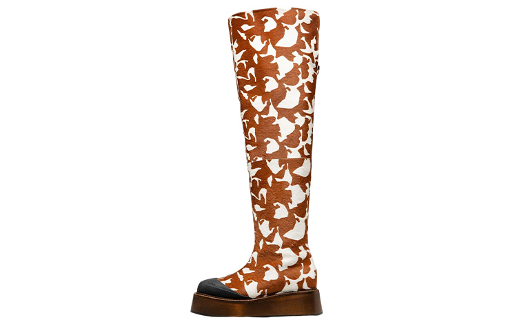 (Women) BALLY High-Top Slip-On 'White Brown' 6301649