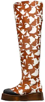 (Women) BALLY High-Top Slip-On 'White Brown' 6301649 (Women) BALLY High-Top Slip-On 'White Brown' 6301649