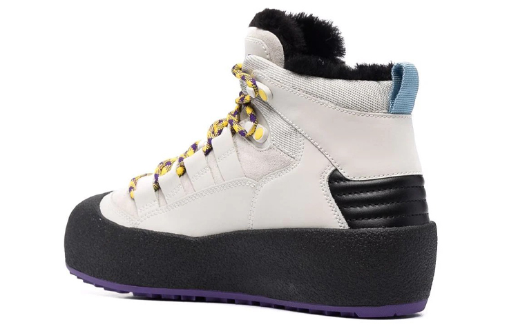 (W) BALLY High-Top Sneaker 'Logo Print White Fleece-Lined' 圖 3