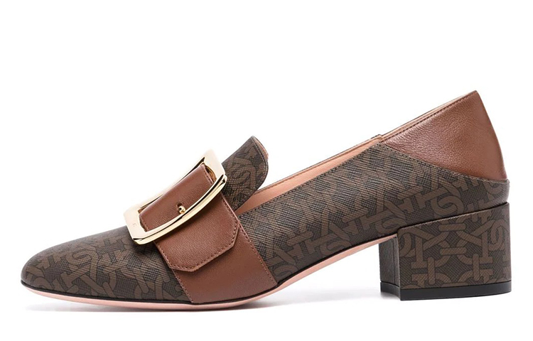 (W) BALLY High Heel 'Leather Print Brown'