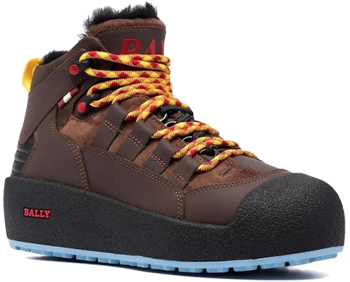 BALLY Logo印花 防滑耐磨 高筒運動鞋 女款 褐色 Order BALLY Logo印花 防滑耐磨 高筒運動鞋 女款 褐色