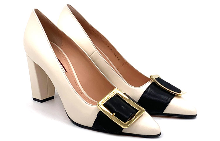 Shop (W) BALLY Jacqueline Sepatu Hak Tinggi 'Off-White' 6235124