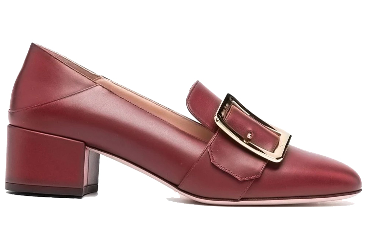 (W) BALLY Janelle 'Red Rounded Toe Slip-On High Heels' 圖 2