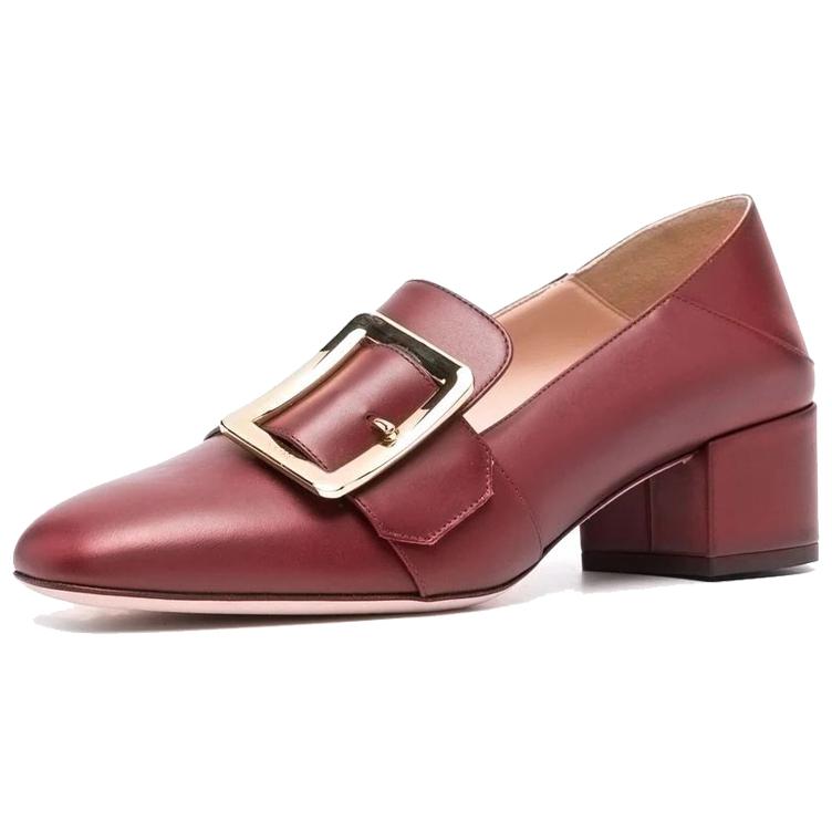 (W) BALLY Janelle 'Red Rounded Toe Slip-On High Heels' 圖 3