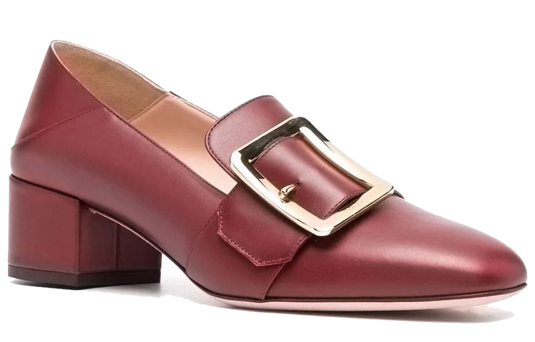 (W) BALLY Janelle 'Red Rounded Toe Slip-On High Heels' 圖 4