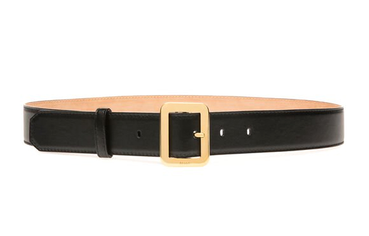(Women) BALLY Janelle Leather Belt Black 3.5cm 6230078 圖 2