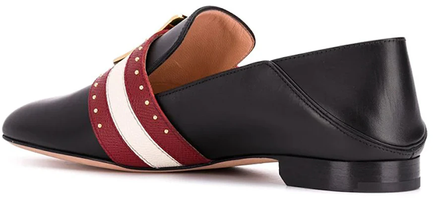 (W) BALLY Janelle Mocasín 'Negro Blanco Rojo' 6228191 Lookbook (W) BALLY Janelle Mocasín 'Negro Blanco Rojo' 6228191