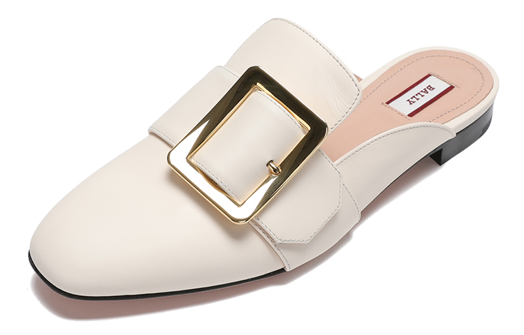 Order BALLY巴利 Janesse458 皮革 包頭簡約休閒 時尚涼拖 女款 白色