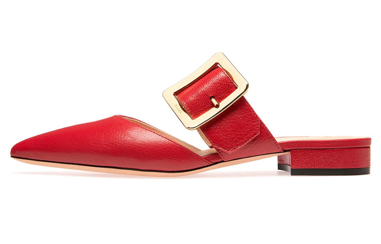 (W) BALLY Jemina Flat 'Red Leather'