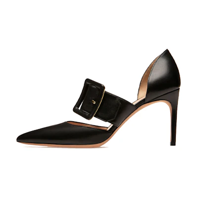 (W) BALLY Jessye 'Black Leather High Heels'