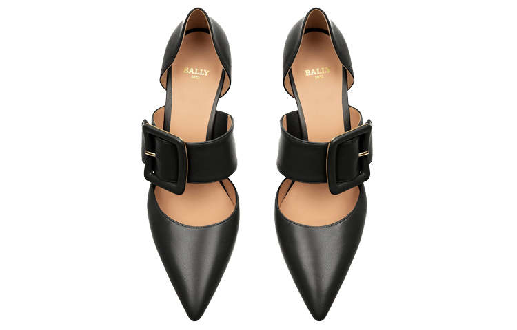 (W) BALLY Jessye 'Black Leather High Heels' 圖 3