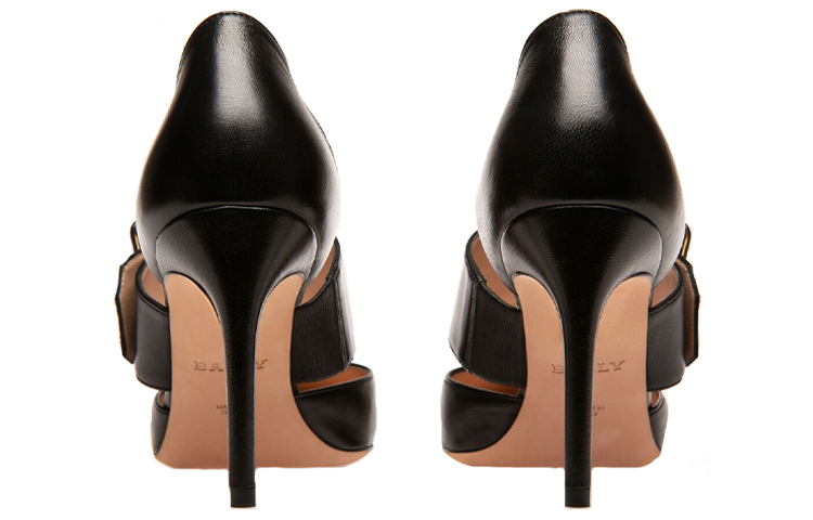 (W) BALLY Jessye 'Black Leather High Heels' 圖 4