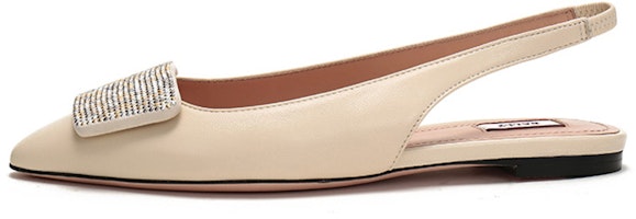 (Women) BALLY Lambskin Flat Sandals 'Bone White' 6231039 (Women) BALLY Lambskin Flat Sandals 'Bone White' 6231039