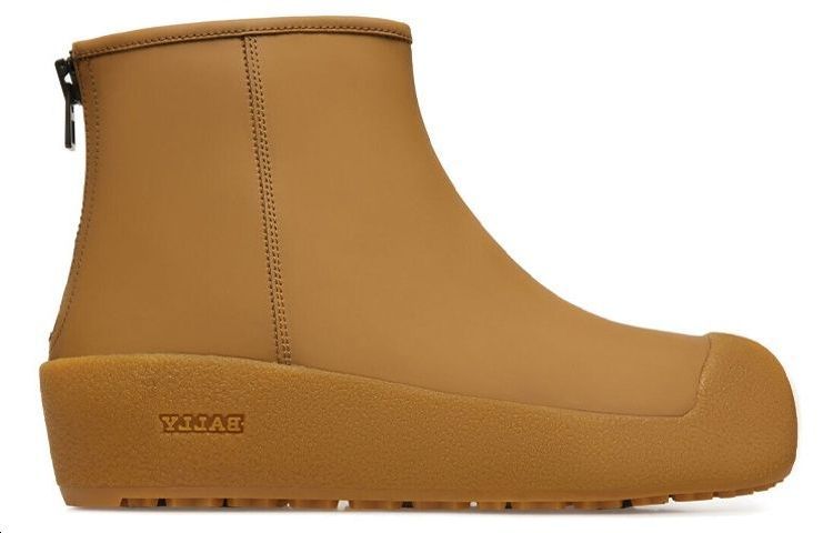 (W) BALLY Leather Ankle Boots 'Brown Zipper' 圖 2