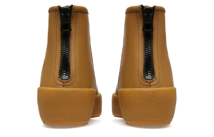 (W) BALLY Leather Ankle Boots 'Brown Zipper' 圖 4