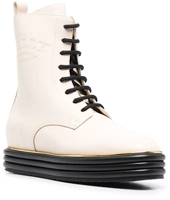 BALLY 保暖包裹性系帶皮革短靴 女款 白色 Order BALLY 保暖包裹性系帶皮革短靴 女款 白色