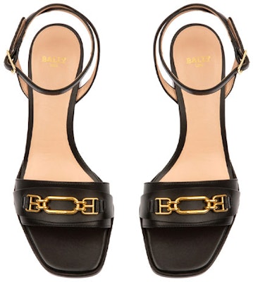 (Women) BALLY Leather Buckle Block Heel 'Black' 6238188 Lookbook (Women) BALLY Leather Buckle Block Heel 'Black' 6238188