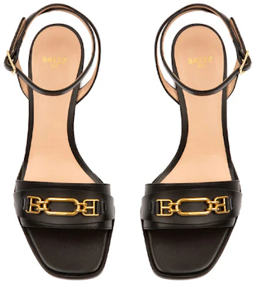 (Women) BALLY Leather Buckle Block Heel 'Black' 6238188 Lookbook (Women) BALLY Leather Buckle Block Heel 'Black' 6238188