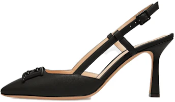 (Women) BALLY Leather Buckle Fashion 'Black Kitten Heel' 6302867 (Women) BALLY Leather Buckle Fashion 'Black Kitten Heel' 6302867