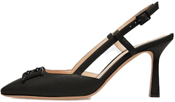 (Women) BALLY Leather Buckle Fashion 'Black Kitten Heel' 6302867 (Women) BALLY Leather Buckle Fashion 'Black Kitten Heel' 6302867