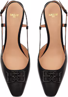 Order (W) BALLY Tacón Bajo de Cuero con Hebilla 'Kitten Heel Negro' 6302867