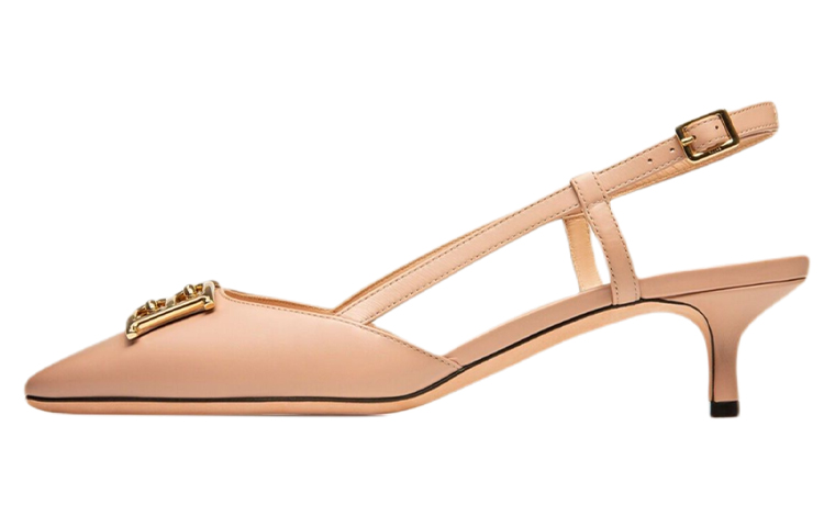 (Women) BALLY Leather Buckle Stiletto 'Fashion Sandal Pink' 6300087