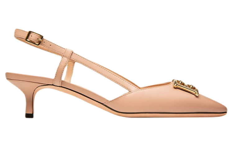 Order (W) Sandalia de Tacón Bally de Cuero con Hebilla 'Moda Rosa' 6300087