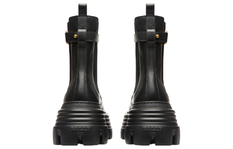 Shop (W) バリー メタルトリム チェルシーブーツ (黒) 6301407