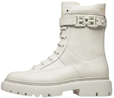 (Women) BALLY Leather Fashion Lace-Up Ankle Boots 'Beige' 6301558 (Women) BALLY Leather Fashion Lace-Up Ankle Boots 'Beige' 6301558