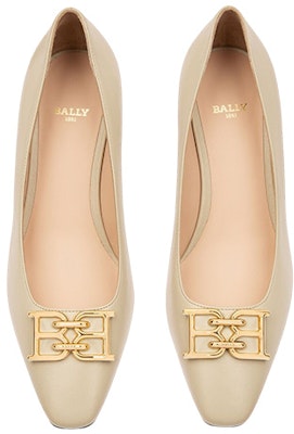 (Women) BALLY Leather Fashion Slip-On 'Beige Kitten Heel' 6301719 Lookbook (Women) BALLY Leather Fashion Slip-On 'Beige Kitten Heel' 6301719
