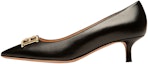 Buy (W) BALLY Kasut Kulit Slip-On 'Black Kitten Heel' 6301720