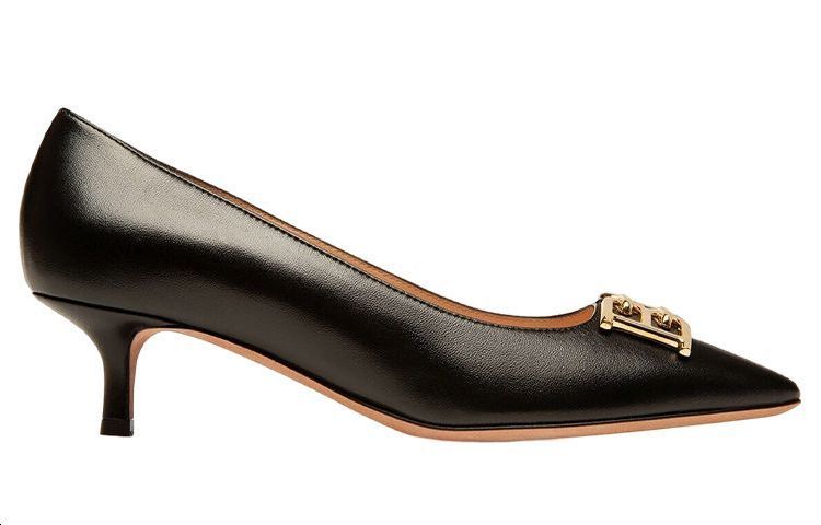 Order (W) BALLY Kulit Slip-On Fashion 'Heels Hitam Kucing' 6301720