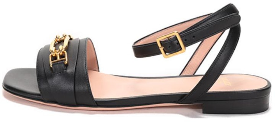 (Women) BALLY Leather Flat Sandal 'Black' 6238180 Buy (Women) BALLY Leather Flat Sandal 'Black' 6238180